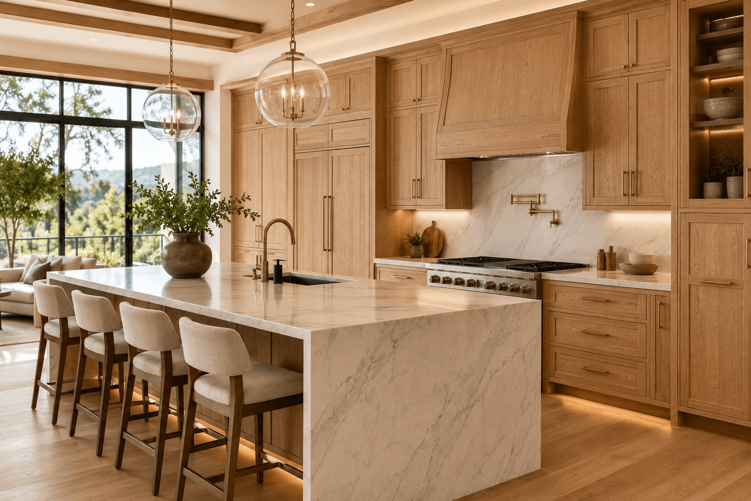 Best Wood for Kitchen Cabinets in California | Marina Woodcrafts