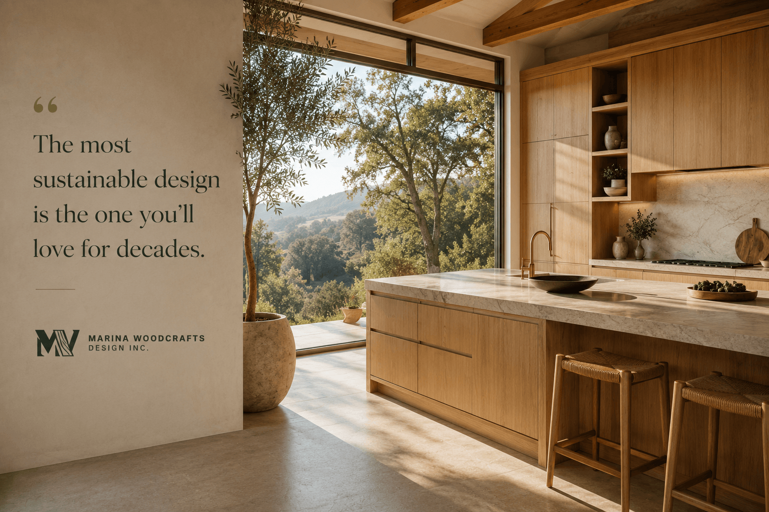 Sustainable & Eco-Friendly Cabinet Design for California Homes | Marina Woodcrafts Designs Inc.